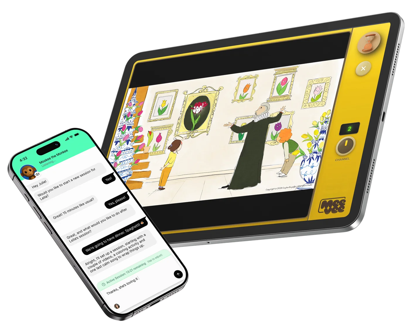 Meevee on iPad and iPhone